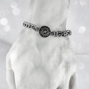 Vintage Harley Davidson Bracelet Steel Chain Links Chainmail Unisex Jewelry